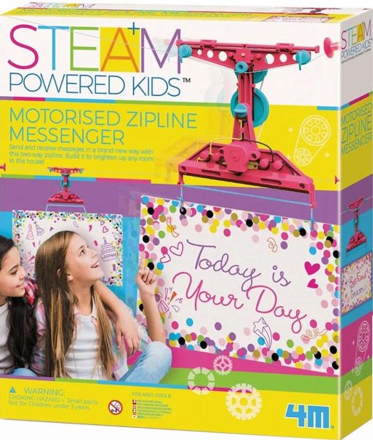 Творчески комплект 4M - Въжен лифт за съобщения с двигател