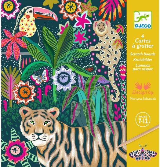 Комплект скреч карти Djeco - Rococo