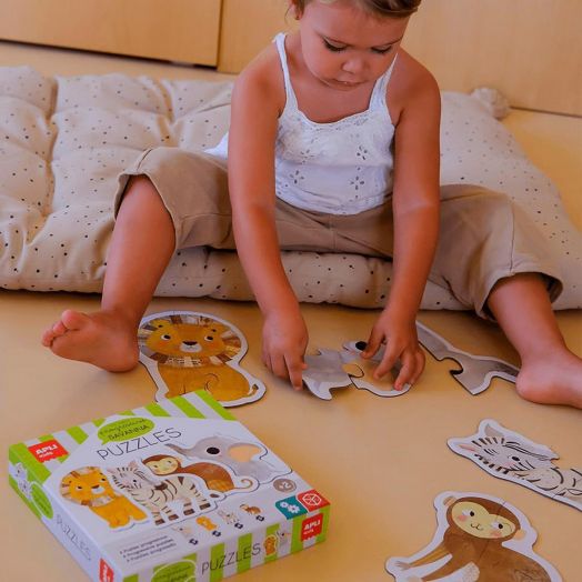 Прогресивни пъзели 4 в 1 Apli Kids - Савана