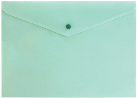 Папка с копче Spree Pastel A4, зелена