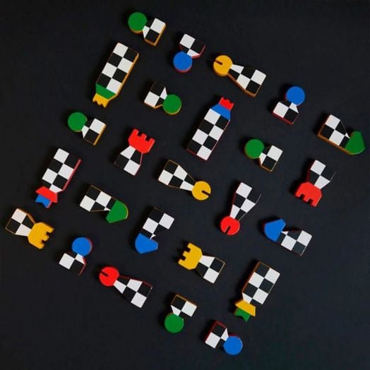 Дървен шах Balvi с чекмедже