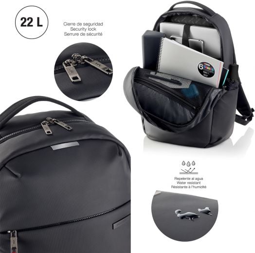Раница за лаптоп MIquelrius Bag To Work Black, 46 х 38 х 13 см.