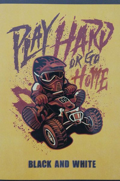 Тетрадка Black & White А5, 56 листа - широки редове