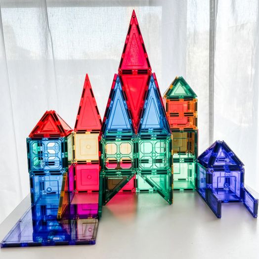 Магнитен конструктор Learn and Grow Toys - Базов комплект, 64 части