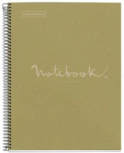 Тетрадка Miquelrius Recycled Ecogreen А4 със спирала, 80 листа на малки квадратчета