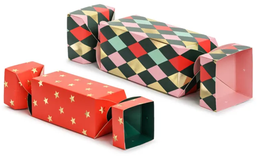 Комплект подаръчни коледни кутии PartyDeco, 2 бр.