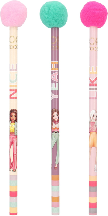 Графитен молив с помпон Top Model, асортимент