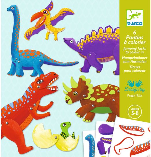 Творчески комплект: Djeco Кукли динозаври