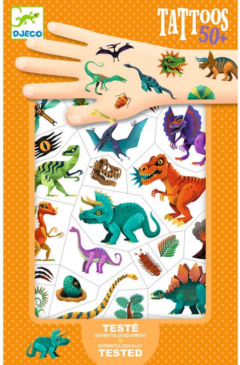 Детски татуировки Djeco - Динозаври