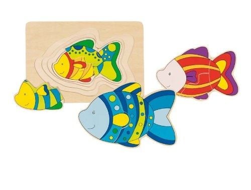 Многослоен пъзел Goki, риба