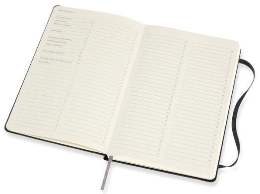 Черен тефтер Moleskine Pro Collection Large Black с твърди корици