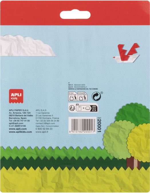 Комплект фигурални ножици Apli Kids, 3 бр.