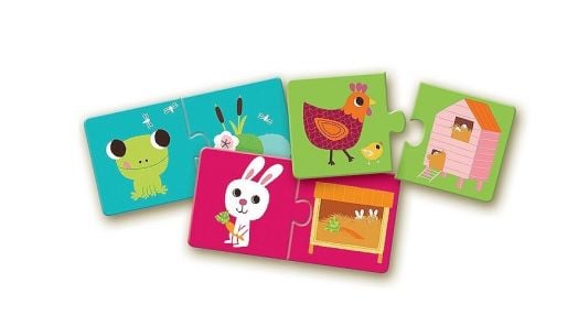 Детски пъзел Djeco - Кой къде живее?