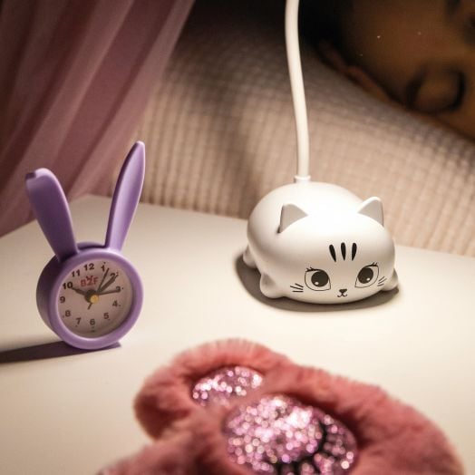 Настолна лампа Miquelrius Back2Fun - Коте, бяла