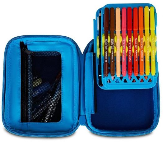 Ученически несесер Seven SJ Gang Speed Pad Tiger с едно отделение, пълен