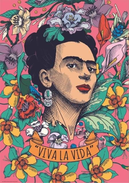 Пъзел Educa: Frida Kahlo Viva la Vida, 500 части