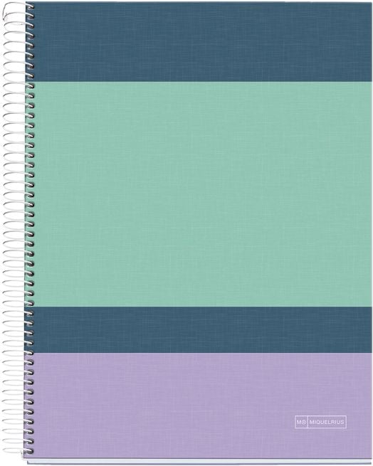 Тетрадка Miquelrius Rider Purple A4 със спирала, 140 листа с широки редове