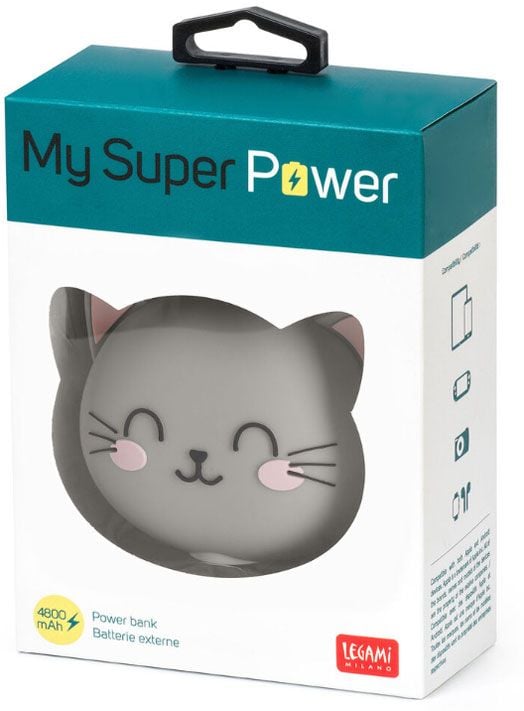Външна батерия Legami - Kitty, 4800 mAh