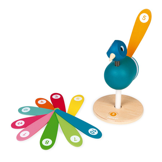 Уча се да броя Janod - Peacock