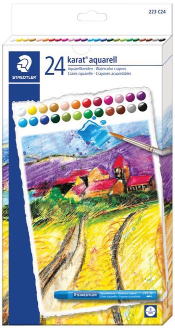 Комплект акварелни пастели Staedtler Design Journey, 24 цвята