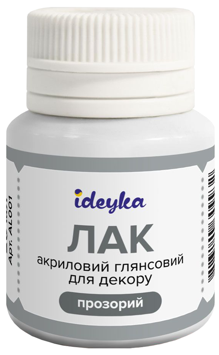 Гланцов акрилен лак Ideyka, 20 мл.
