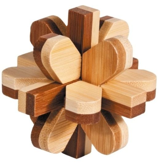 3D пъзел от бамбук - Снежна топка