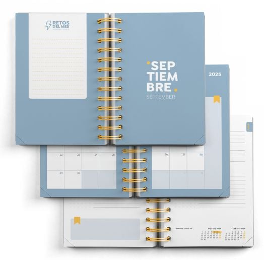 Тефтер - органайзер Miquelrius Currants от септември 2025 до август 2026 г., ден на страница