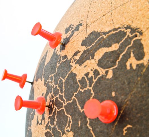 Корков глобус Suck UK, 25 см.