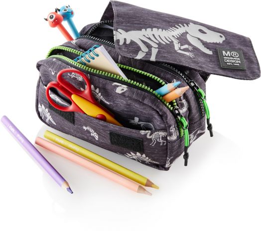 Несесер Miquelrius T-Rex с две отделения, с капак, светещ в тъмното