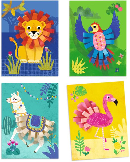 Креативен комплект Djeco - Колажи за деца