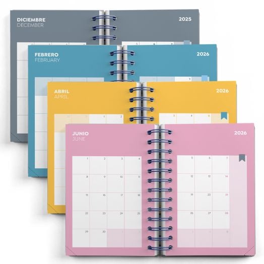 Тефтер - органайзер Miquelrius Tigers от септември 2025 до август 2026 г., ден на страница