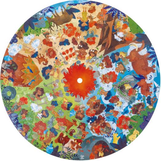 Образователен пъзел Hape - Каменна ера