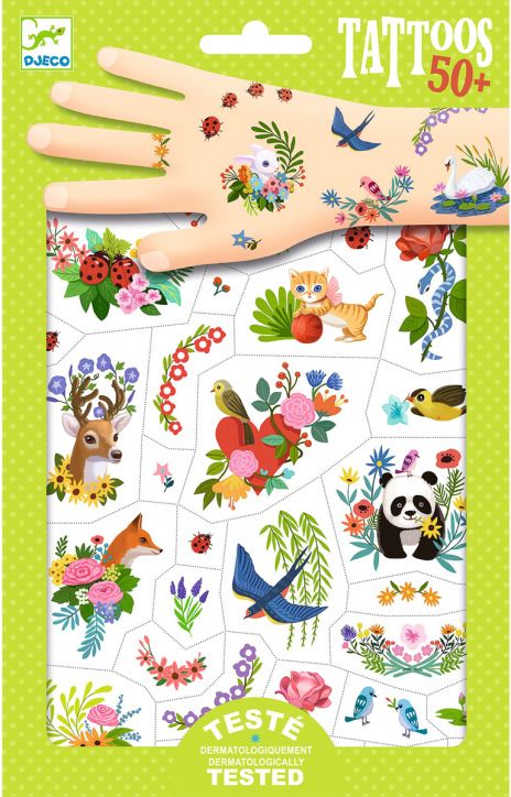 Детски татуировки Djeco - Happy Spring