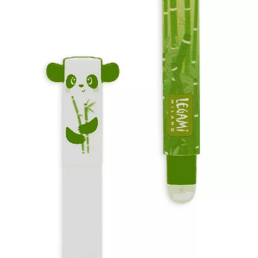 Изтриваема гел химикалка Legami Panda с капачка и гумичка