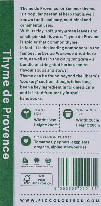 Семена за мащерка Piccolo