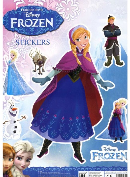 Стикери Simetro - Frozen, Замръзналото кралство - Anna, наметало и шапка