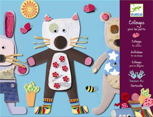 Творчески комплект  Създай сам колажи - Животни