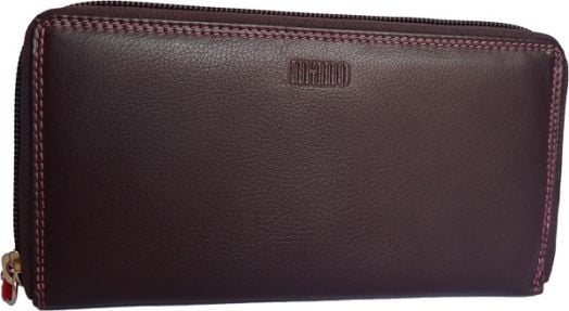 Хоризонтален дамски портфейл Mano Multicolours, лилав