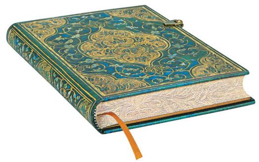 Тефтер Paperblanks - Turquoise Chronicles Mini закопчалка, 9.5 х 14 см.