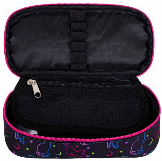 Овален ученически несесер Astra Head - Котки в тъмното