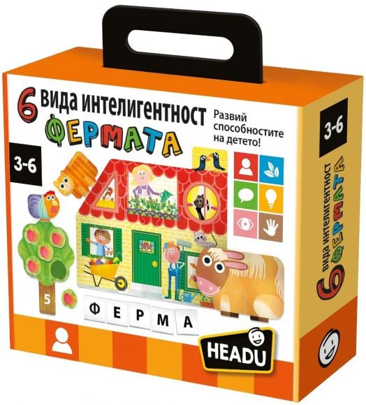 Образователна игра Headu - 6 вида интелигентност, фермата