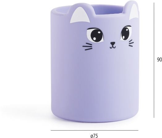 Силиконов моливник Miquelrius Back2Fun - Коте