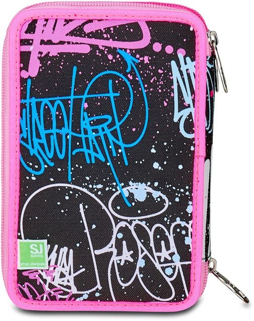 Ученически несесер Seven SJ Ever Fixstar с три отделения, пълен