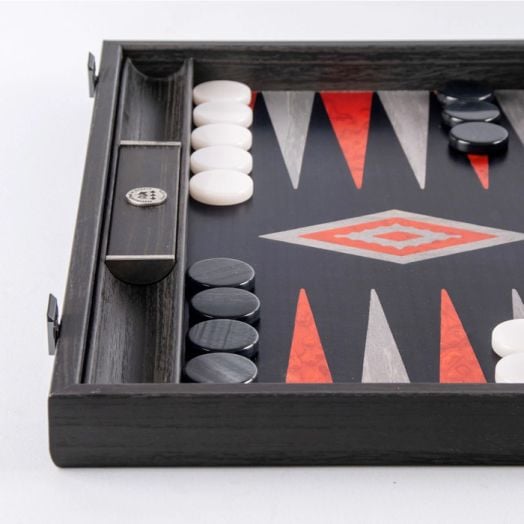 Табла Manopoulos с отделения - черен дъб-сребро, 48 х 30 см.