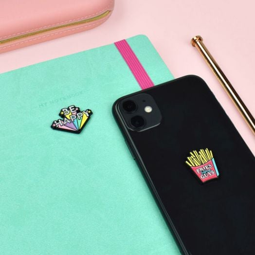 Метални стикери Legami - Be Happy, 2 бр.