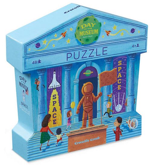 Пъзел Crocodile Creek: Ден в музея - Космос, 48 части