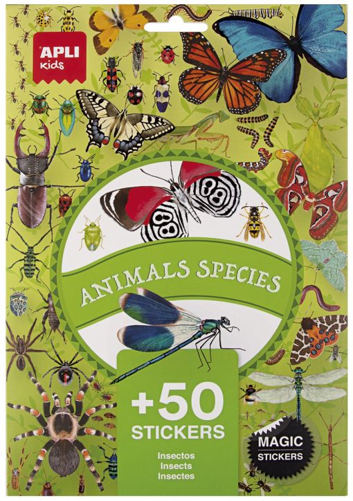 Комплект стикери Apli Kids - Насекоми, 50 бр.