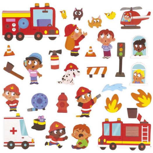 Магнитни истории Janod - Пожарникари