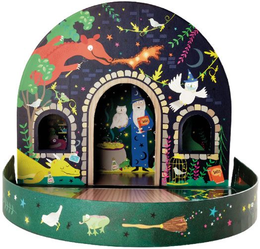 Кутия за игра с дървени фигурки Floss & Rock, Spellbound - Магьосник