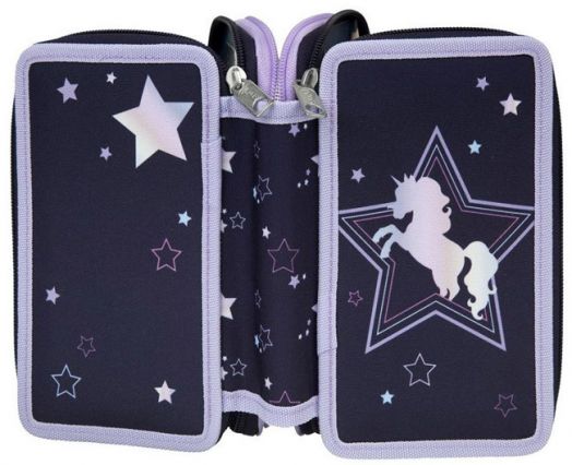 Пълен ученически несесер Dreamland с три отделения - модел 2022